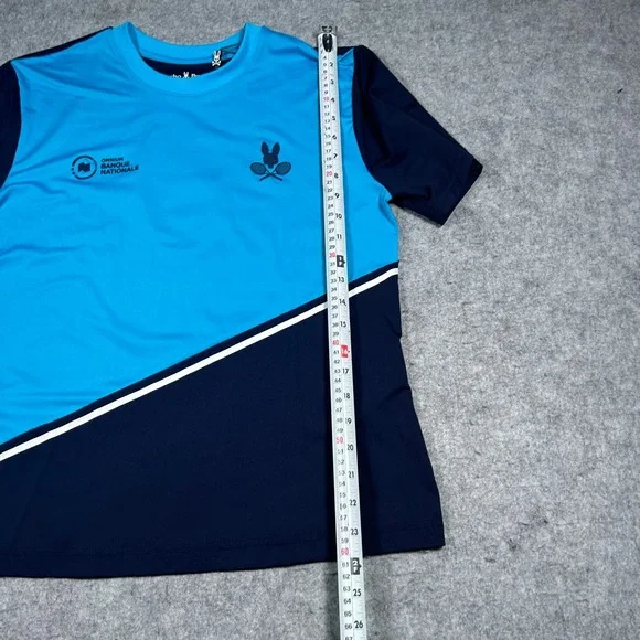 NWT Psycho Bunny T Shirt Women's large Blue Volunteer Tennis Canada jersey - Picture 4 of 16